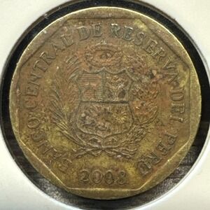Peru 🇵🇪 Ten (10) Centimos Coin 2008